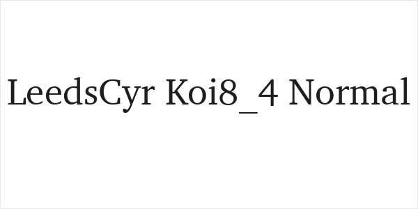 LeedsCyr Koi8_4 Normal Logo