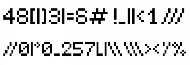 LeetSpeak Regular 字体 大写