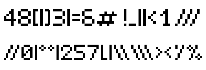 LeetSpeak Regular Font LOWERCASE