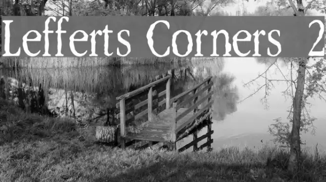 Lefferts Corners  2 Schriftart examples