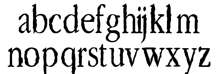 Lefferts Corners 2 Font LOWERCASE