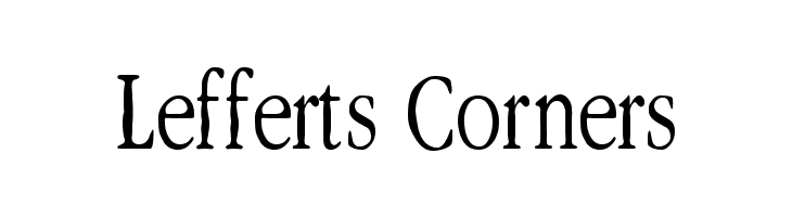 Lefferts Corners  免费字体下载
