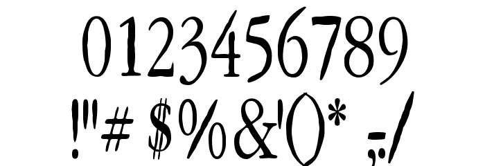 Lefferts Corners Font OTHER CHARS