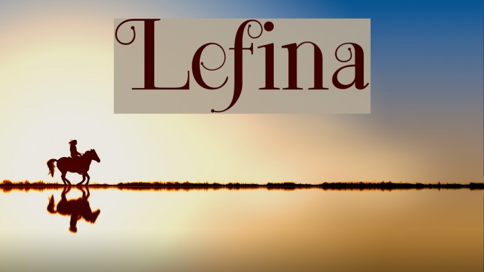 Lefina Font examples