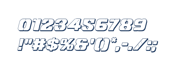 Left Hand Luke 3D Italic Other Characters