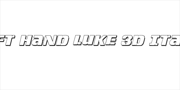 Left Hand Luke 3D Italic Logo