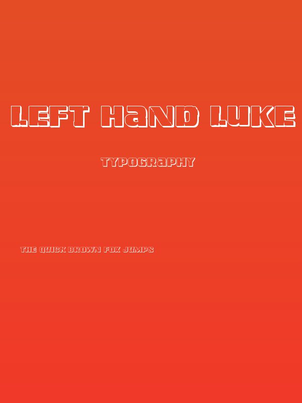 Left Hand Luke 3D Poster