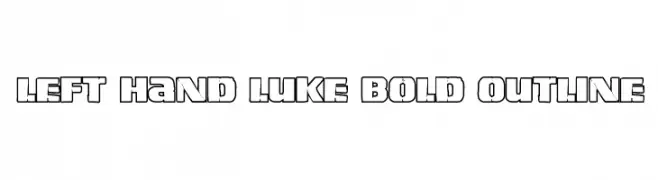 Left Hand Luke Bold Outline  baixar fontes gratis