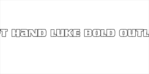 Left Hand Luke Bold Outline Logo