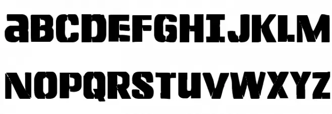 Left Hand Luke Condensed Font Litere mari