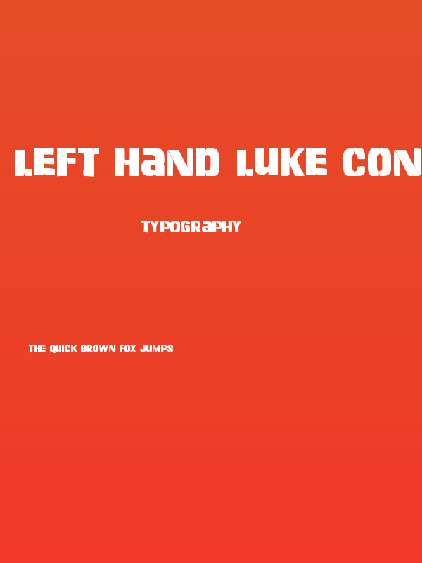 Left Hand Luke Condensed Poster