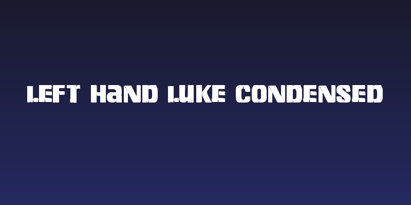 Left Hand Luke Condensed Social Header