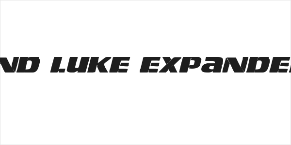 Left Hand Luke Expanded Italic Logo