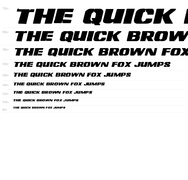 Left Hand Luke Expanded Italic Waterfall