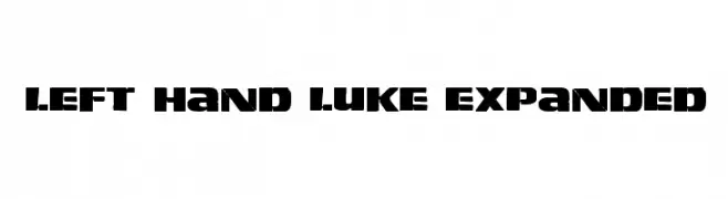 Left Hand Luke Expanded  Frei Schriftart Herunterladen