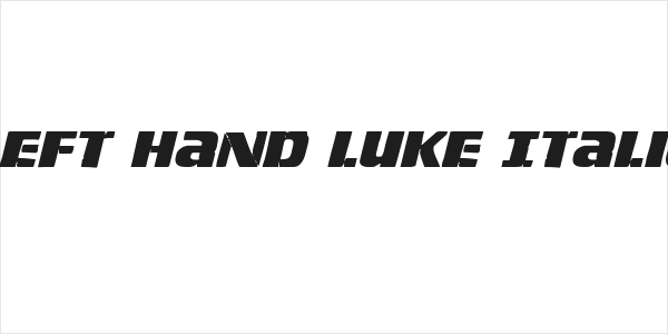Left Hand Luke Italic Logo