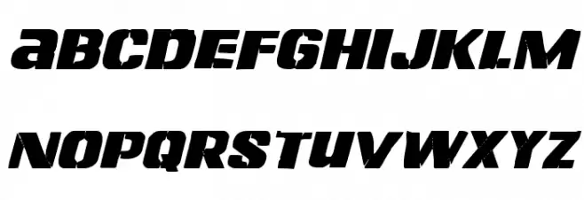 Left Hand Luke Italic 字体 小写