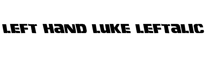 Left Hand Luke Leftalic  font caratteri gratis