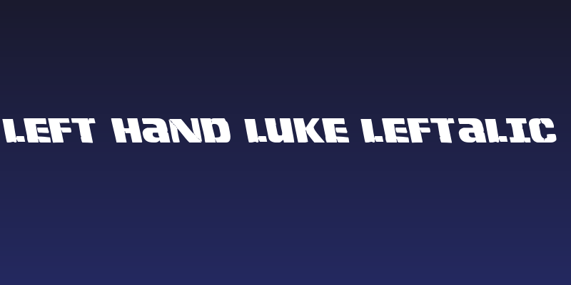 Left Hand Luke Leftalic Social Header