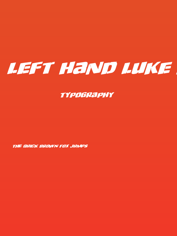 Left Hand Luke Rotalic Poster