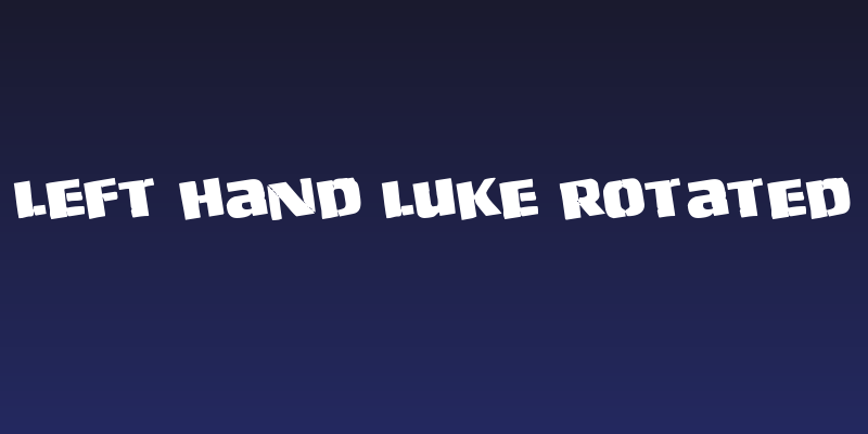 Left Hand Luke Rotated Social Header