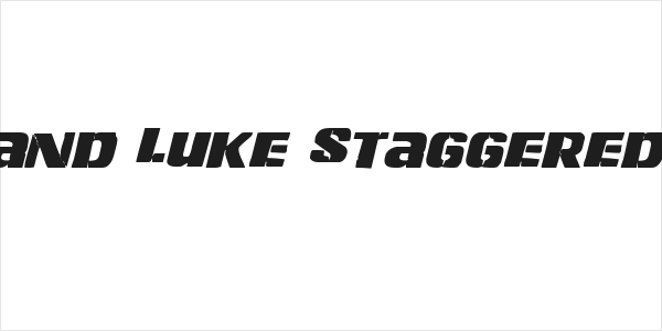 Left Hand Luke Staggered Italic Logo