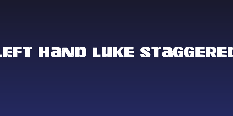 Left Hand Luke Staggered Social Header
