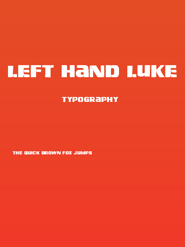 Left Hand Luke Poster
