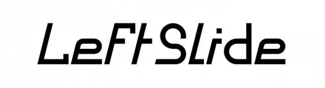 Left Slide  Frei Schriftart Herunterladen