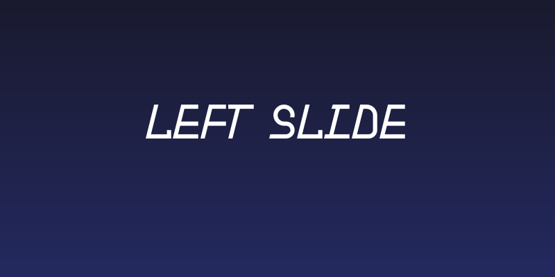 Left Slide Social Header