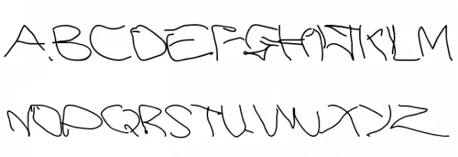 Left hand  five years Шрифта ВЕРХНИЙ