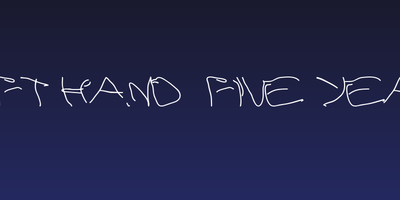 Left hand  five years Social Header