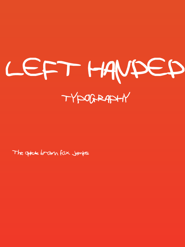 Left handed writing looks weird Poster