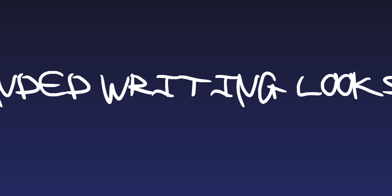 Left handed writing looks weird Social Header