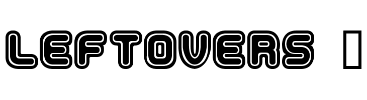LeftOvers 3 Font