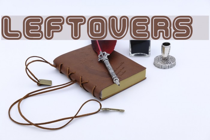 LeftOvers 3 Font examples