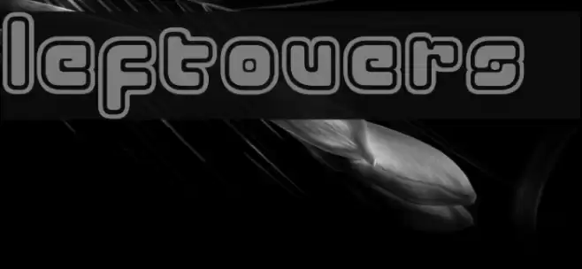 LeftOvers 4 Font examples