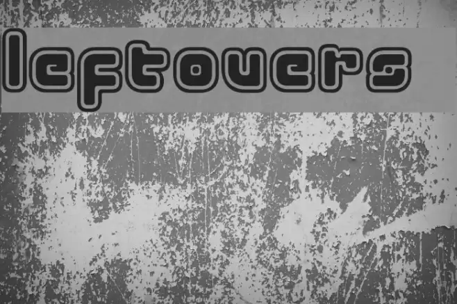 LeftOvers 4 Font examples