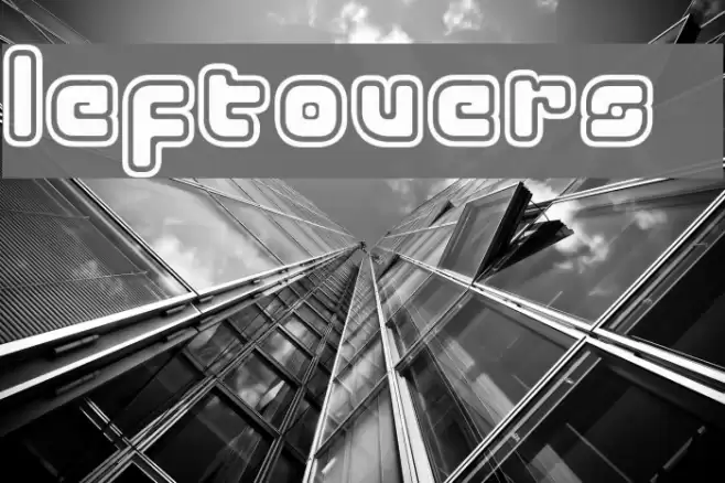 LeftOvers 4 Font examples