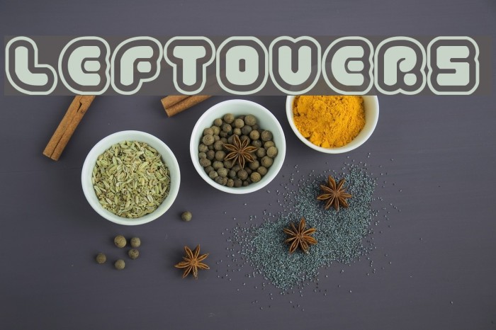 LeftOvers 6 Schriftart examples