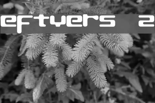 LeftOvers II 2 Font examples