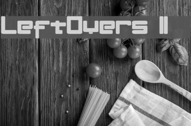 LeftOvers II 3 1 Шрифта examples