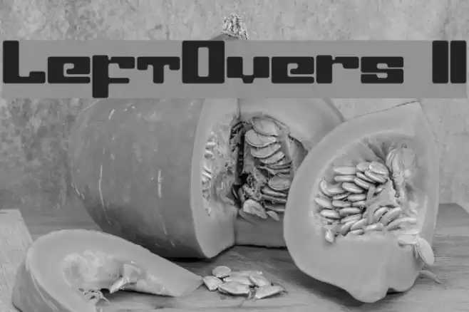 LeftOvers II Font examples