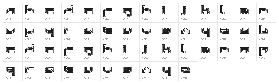 LeftOvers2 Character Map
