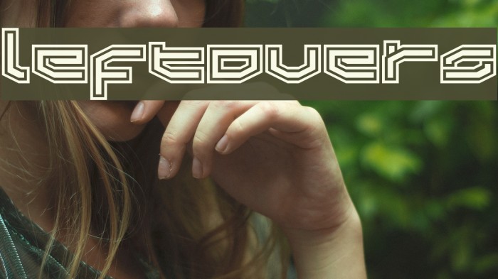 LeftOvers2 Schriftart examples
