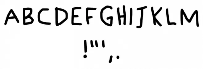 Lefthanded No Smudge Regular Font OTHER CHARS