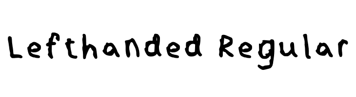 Lefthanded Regular  لخطوط تنزيل