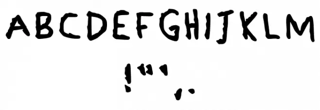 Lefthanded Regular Font Alte caractere