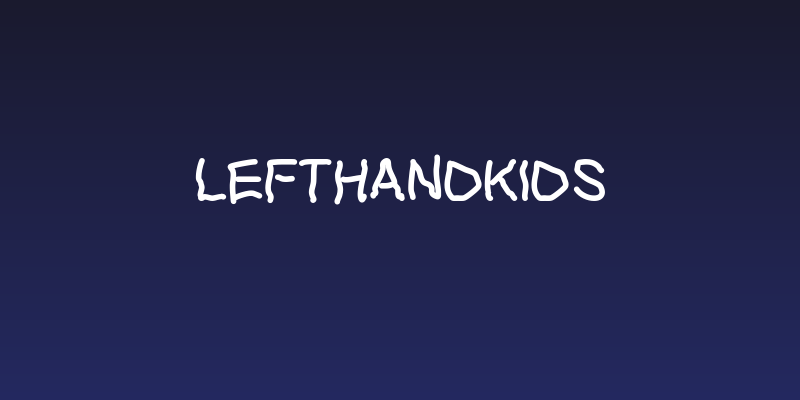Lefthandkids Social Header