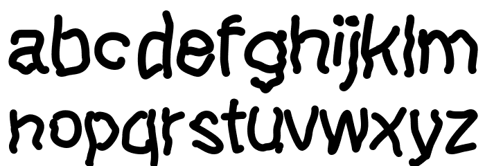 Lefthandkids Font LOWERCASE